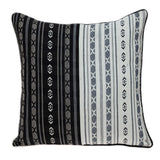 Black and White Abstract Accent Pillow