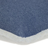Chambray Blue and White Throw Pillow