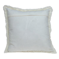 Chambray Blue and White Throw Pillow