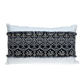 Black and White Patched Throw Pillow