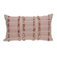Boho Beige and Pink Throw Pillow