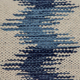 Shades of Blue Waves Lumbar Throw Pillow