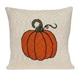 Pumpkin Silhouette Throw Pillow