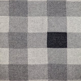 Lead Grey Checkered Pillow