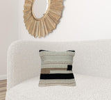 Natural Woven Bohemian Throw Pillow