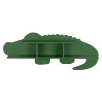 Green Alligator Modern Wall Shelf