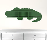 Green Alligator Modern Wall Shelf