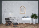 Distressed White and Gold Cathedral WindowWall Decor