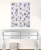 Jungle Animal Alphabet Wall Art