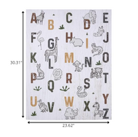 Jungle Animal Alphabet Wall Art