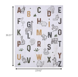 Jungle Animal Alphabet Wall Art