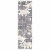5'x8' Grey and Ivory Grey Matter  Area Rug