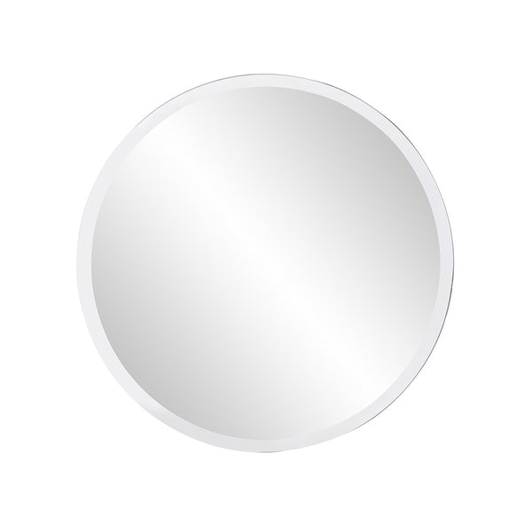 12' x 12' Minimalist Round Mirror with Beveled Edge