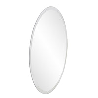 28' x 28' Minimalist Round Mirror with Beveled Edge