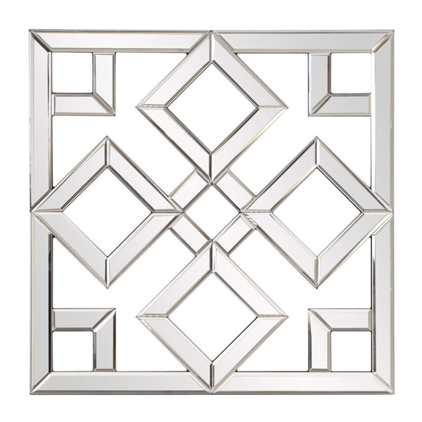 Interlocking Mirrored squares with Lattice Design
