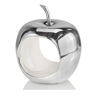 Apple Shaped Aluminum Decorative Accent Bowl