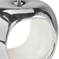 Apple Shaped Aluminum Decorative Accent Bowl