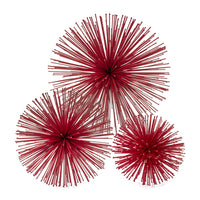 Mini Red Spiky Sphere Home Accent Filler