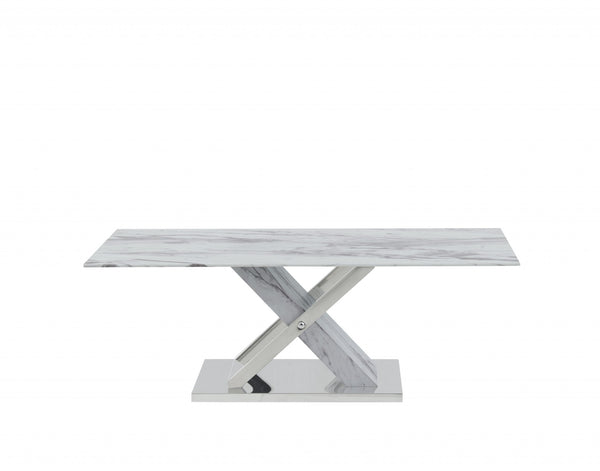 Elegant Marble Glass top Coffee Table