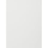 White and Grey Two Toned Oval Design support with Rectangular Glass Top Dining Table