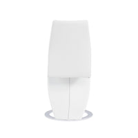 Set of 2 White  Z Shape design Dining Chairs with Horse Shoe Shape Base
