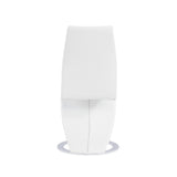 Set of 2 White  Z Shape design Dining Chairs with Horse Shoe Shape Base