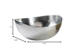 Handcrafted 14.5" Hammered Stainless Steel Centerpiece Bowl
