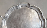 Vintage Look Baroque Silver Handled Tray