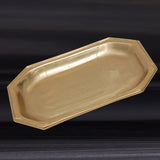 Gilded Gold Finish Textured Serving Tray