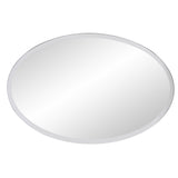 Oval Shaped Frameless Mirror