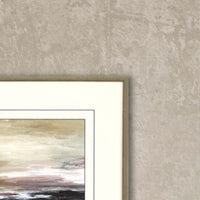 Rectangular Weathered Walnut Stain Strips Mirror
