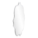 Frameless Scalloped Wall Mirror
