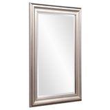 Rectangular Mirror with Leaf Wood Frame