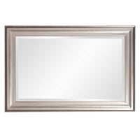 Rectangular Mirror with Leaf Wood Frame