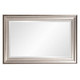 Rectangular Mirror with Leaf Wood Frame