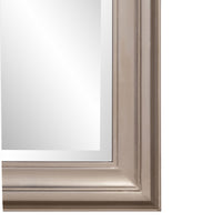 Rectangular Mirror with Leaf Wood Frame