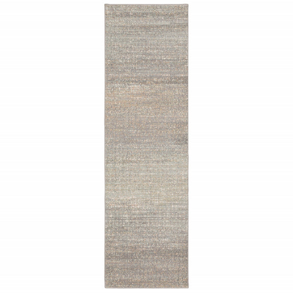 3' x 6' Gray Green Abstract Confetti Indoor Area Rug