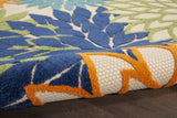 2? x 12? Multicolor Floral Indoor Outdoor Runner Rug