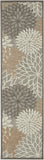 2? x 10? Natural and Gray Indoor Outdoor Runner Rug