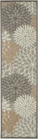 2? x 10? Natural and Gray Indoor Outdoor Runner Rug