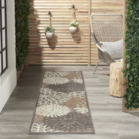 2? x 10? Natural and Gray Indoor Outdoor Runner Rug
