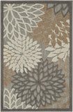 2? x 10? Natural and Gray Indoor Outdoor Runner Rug