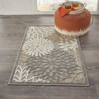 2? x 10? Natural and Gray Indoor Outdoor Runner Rug