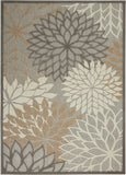 2? x 10? Natural and Gray Indoor Outdoor Runner Rug