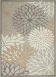 2? x 10? Natural and Gray Indoor Outdoor Runner Rug