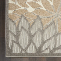 2? x 10? Natural and Gray Indoor Outdoor Runner Rug