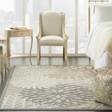 2? x 10? Natural and Gray Indoor Outdoor Runner Rug
