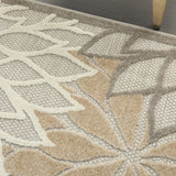 2? x 10? Natural and Gray Indoor Outdoor Runner Rug