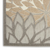 2? x 10? Natural and Gray Indoor Outdoor Runner Rug