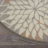 2? x 10? Natural and Gray Indoor Outdoor Runner Rug